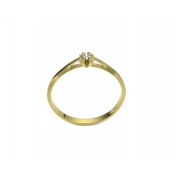 Ring aus Gelbgold mit Diamant - kopie