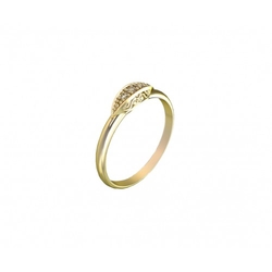 Zlatý prsten s brilianty (diamanty)